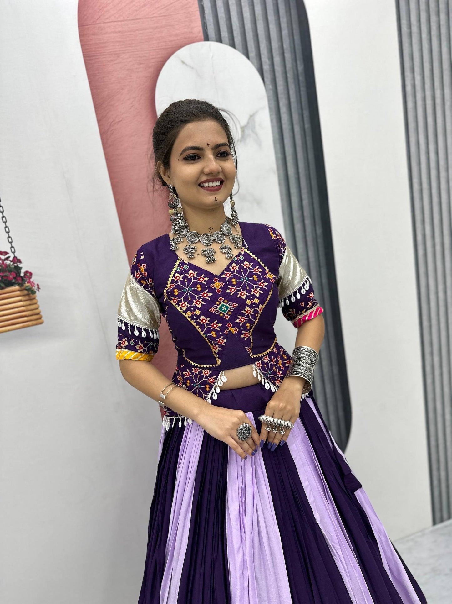 Hiya Traditional Festive Mirror Work Lehenga Choli