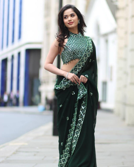 Celebrity Style Sequence Saree