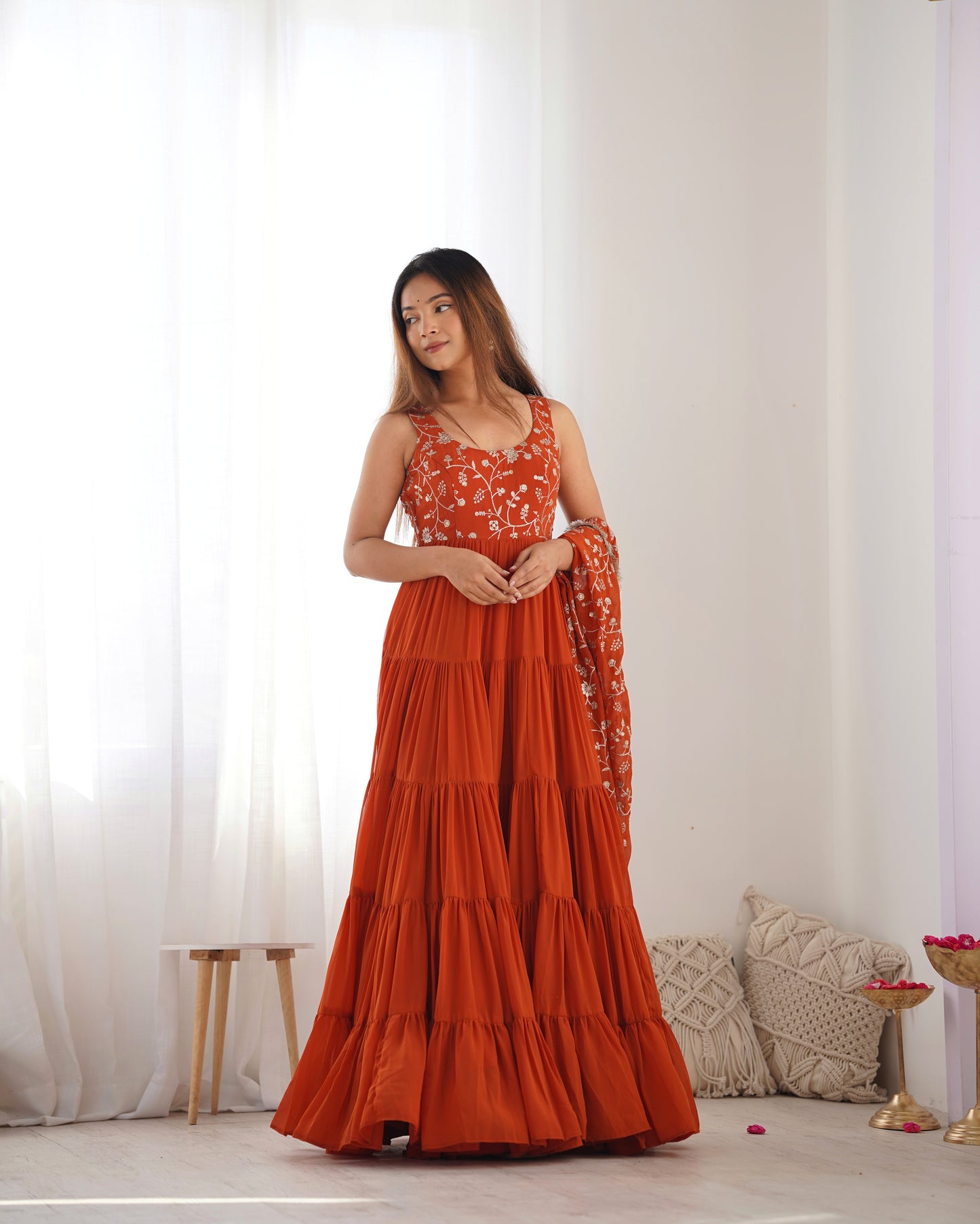 Gauhar Heavy Embroidered Anarkali Gown with Dupatta