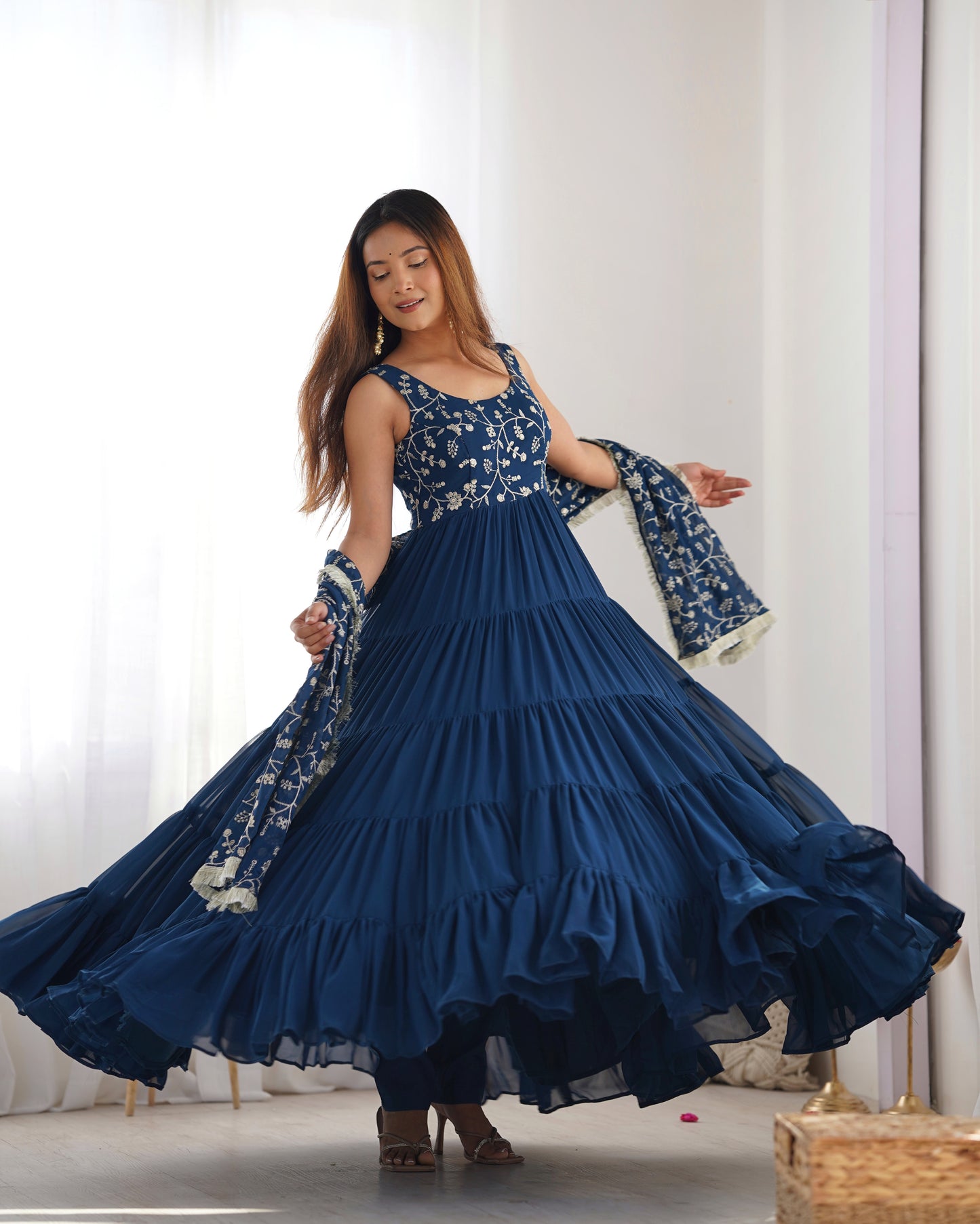 Gauhar Heavy Embroidered Anarkali Gown with Dupatta