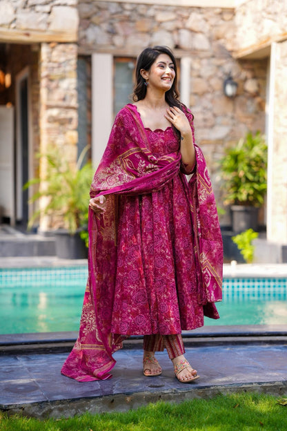 Gulaabi Baagh Cotton Suit Set