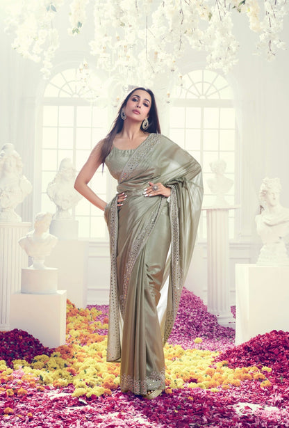 Enthralling Beauty Of The Evening This Stunning Sequined Saree