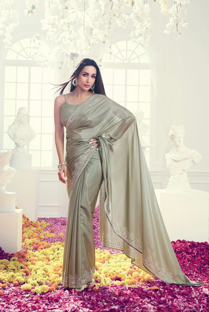 Enthralling Beauty Of The Evening This Stunning Sequined Saree