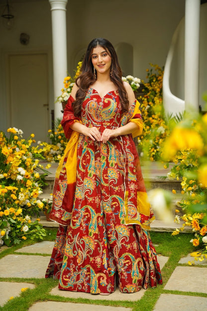 Arivya Embroidered Heavy Maxi Set