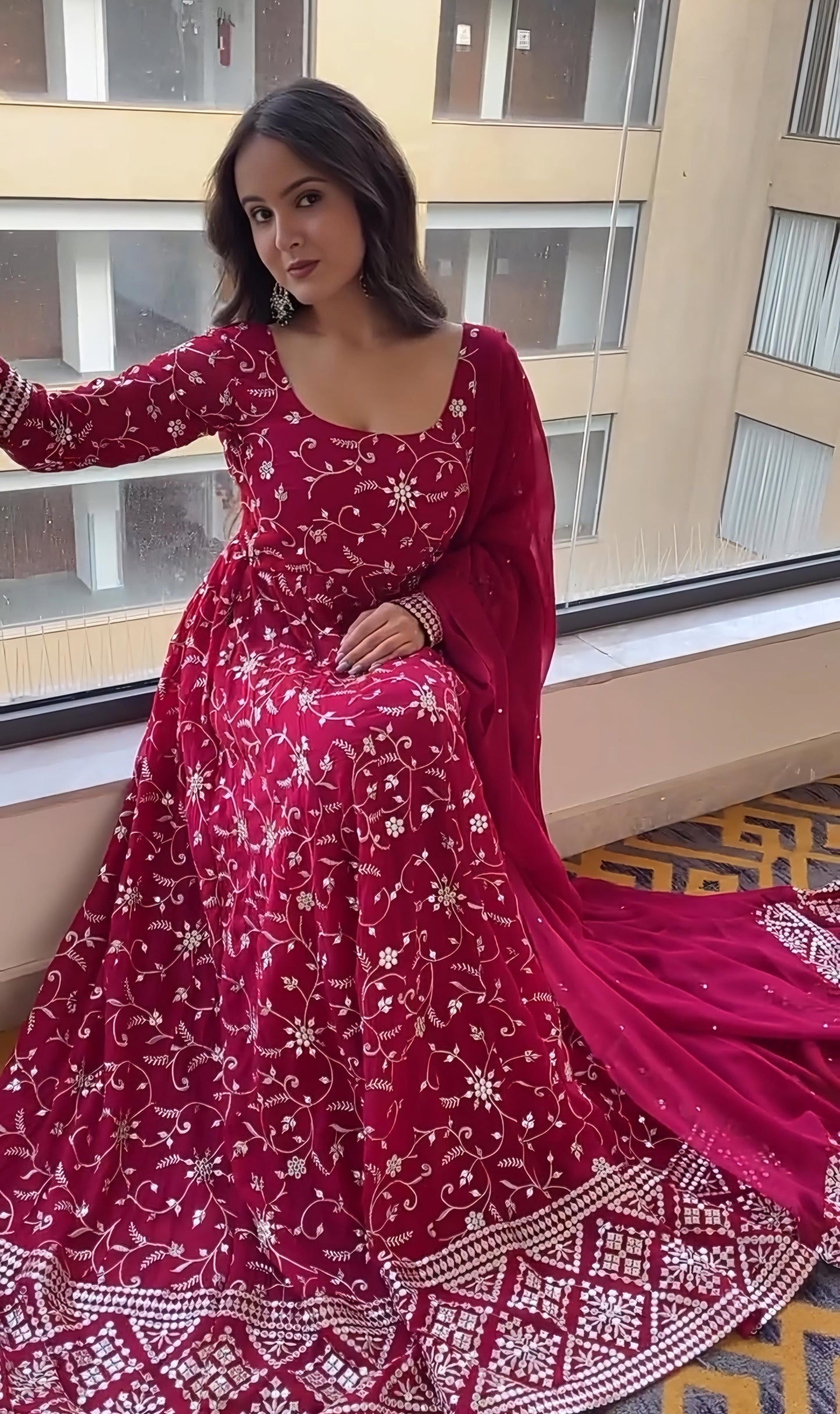 AHANA  NEW ANARKALI SUIT SET