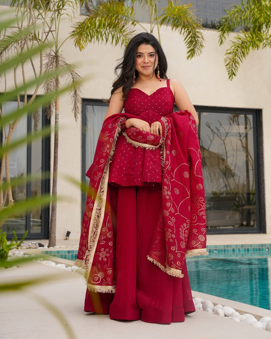 Crimson Blush Kurta Set