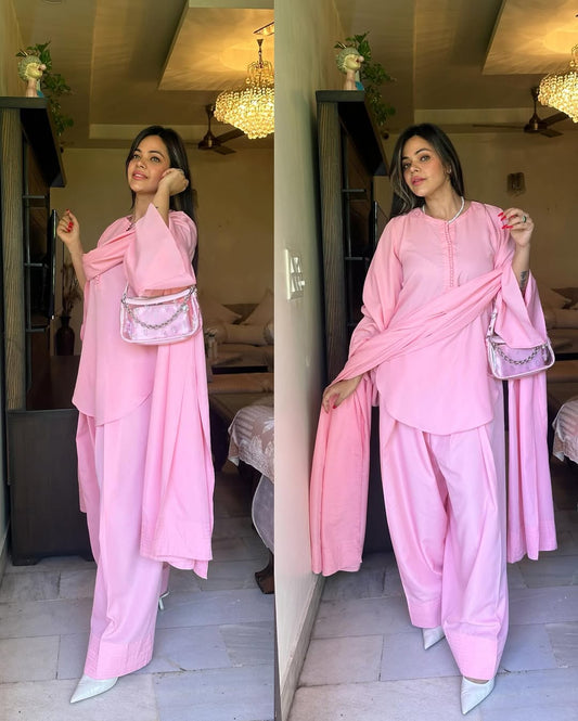 Pink Satin Set