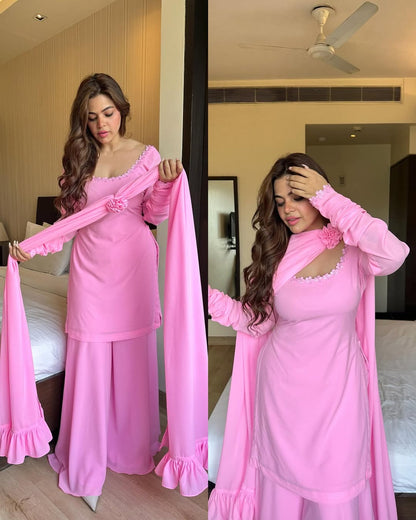 Pink Satin Style Set