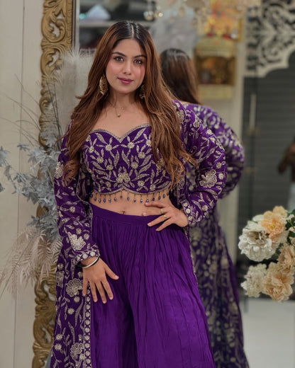 Aishwarya Luxury Royale  Violet Bloom Edition  Set