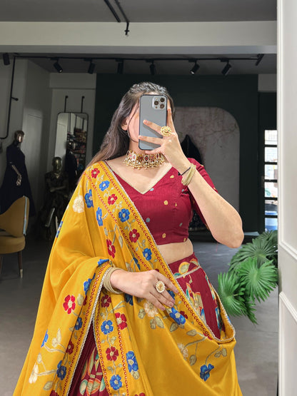 Anvika Tussar Silk Beautiful Lehenga Choli