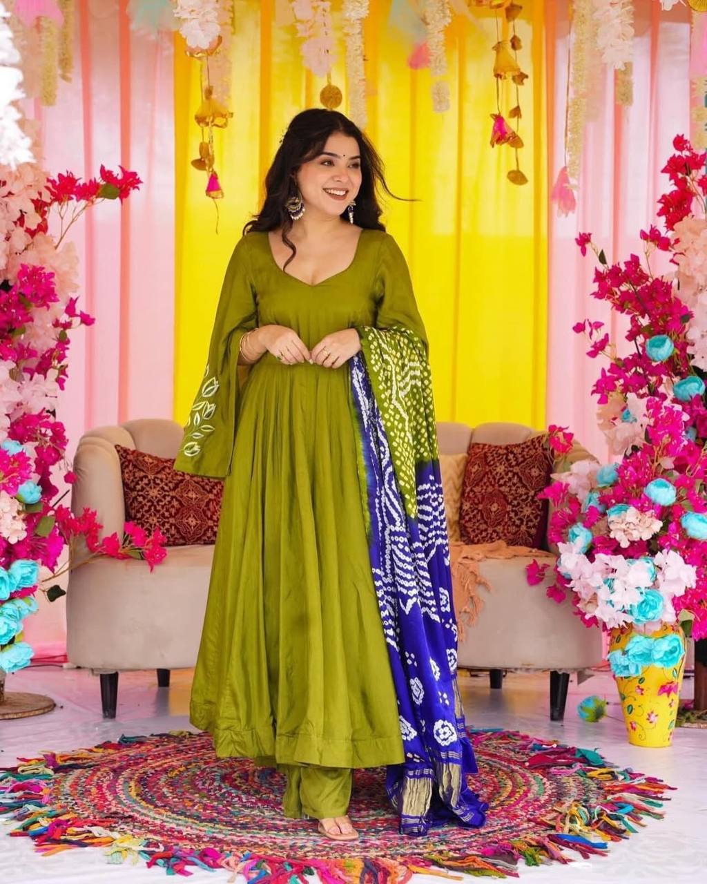 The Royal Twirl A Celebration of Classic Anarkali Splendor
