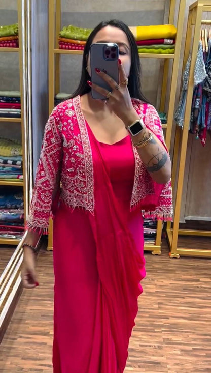 Regal Layers  Saree with Jacket Collection