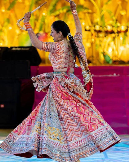 Kavya Kalika Floral Bloom in Festive Hues