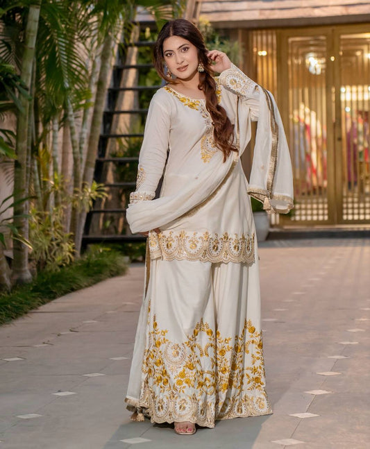 Naureena Enchanted Threads Festive Reverie Plazzo Suit Set