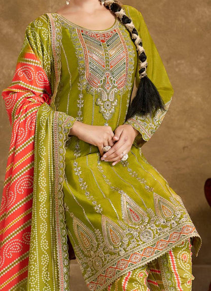 Boond & Bandhani Traditional Print Dhoti Kurta Set