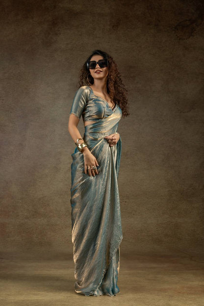Sculpted in Shine Jarkhan Diamond Designer Saree