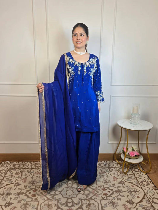 Ocean Glow Radiance Blue Salwar Suit