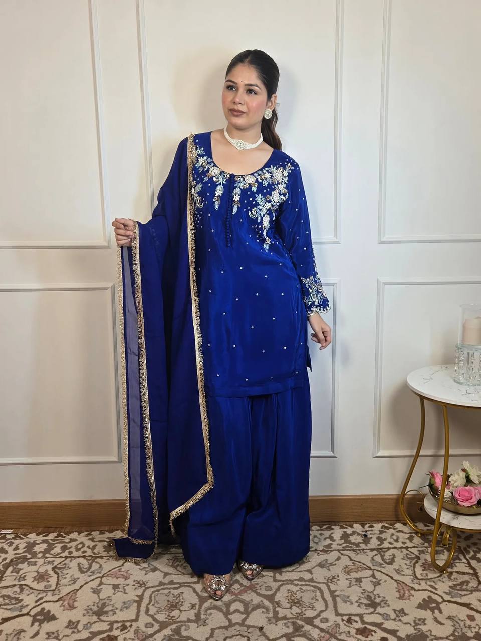Ocean Glow Radiance Blue Salwar Suit
