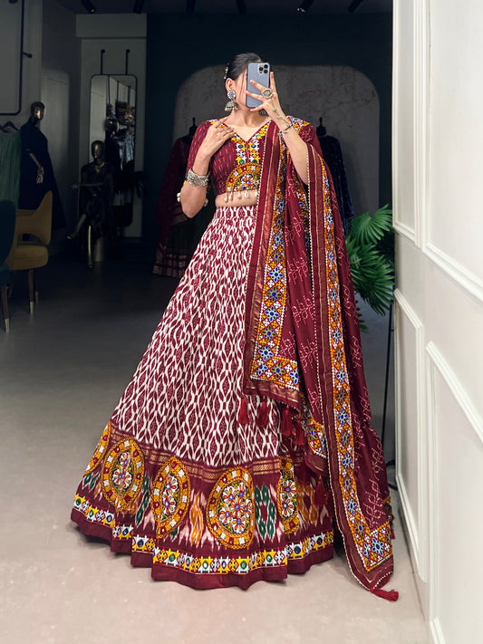 Authentic Gujarati Kutchi Handwork Lehenga Choli