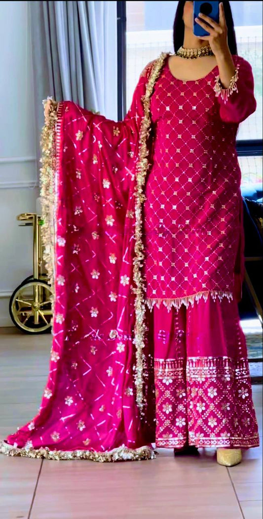 Royal Radiance  Luxe Sharara Set