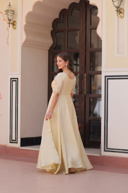 Vintage Maharani Beads Embroidered Gown