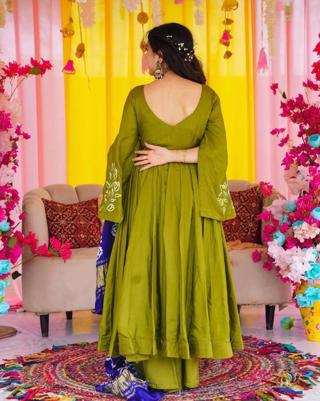 The Royal Twirl A Celebration of Classic Anarkali Splendor