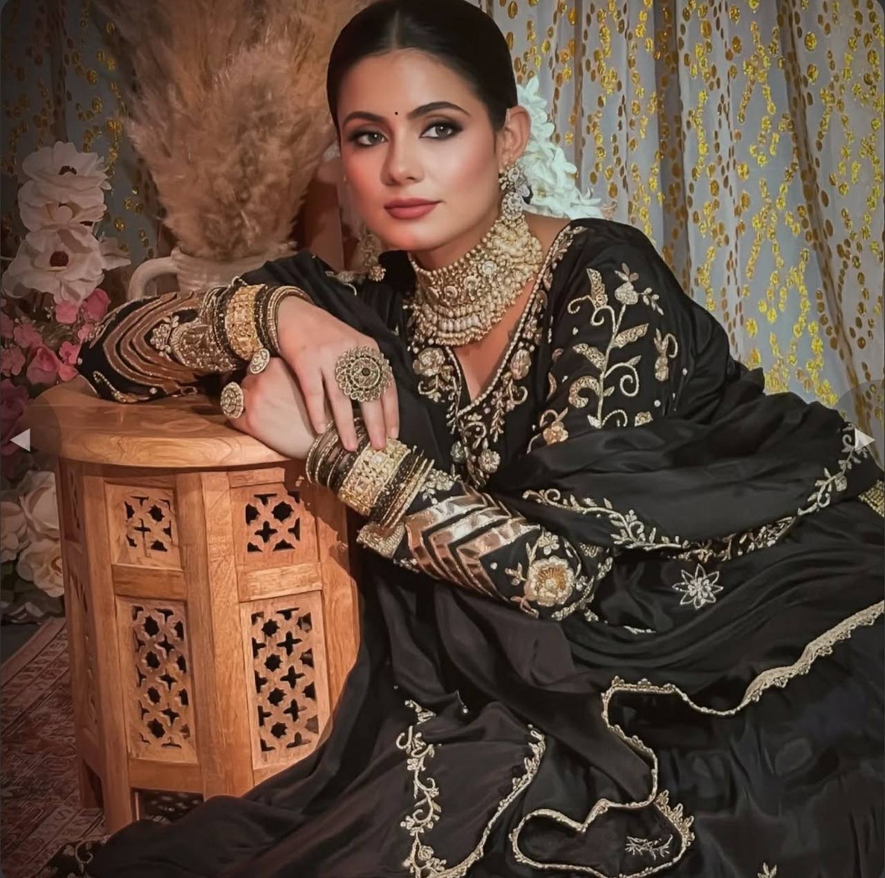 Rangrez Riwayat Woven in Heritage Sharara Set
