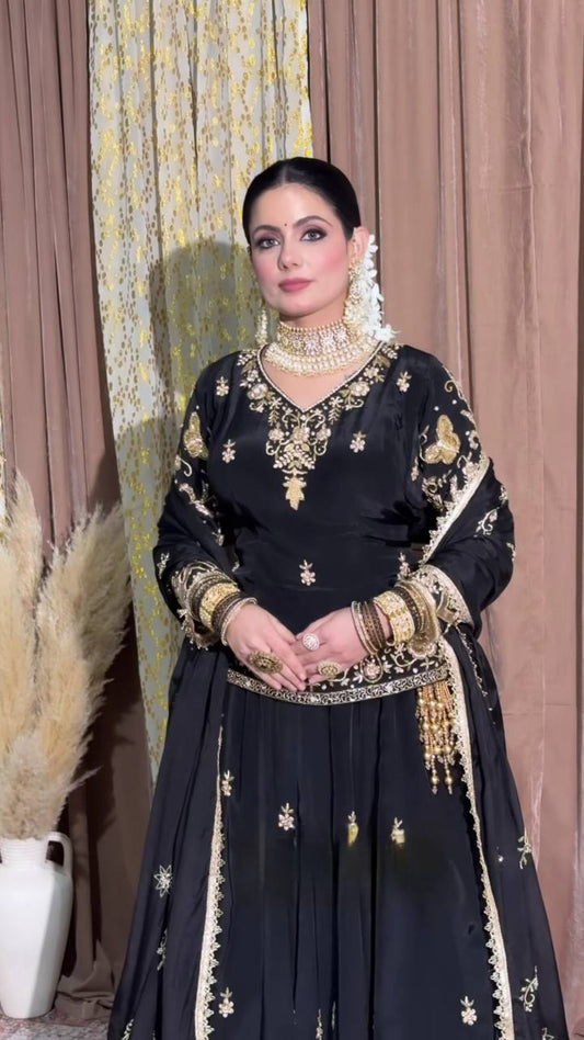 Rangrez Riwayat Woven in Heritage Sharara Set