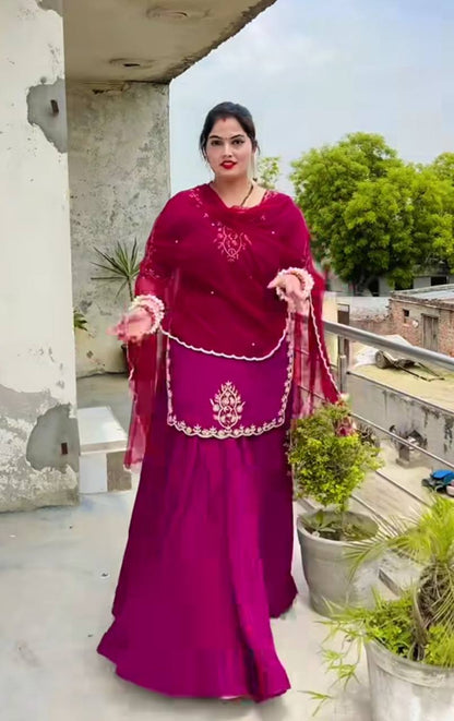Royal Radiance Luxurious Designer with Timeless Appeal Gharara Set