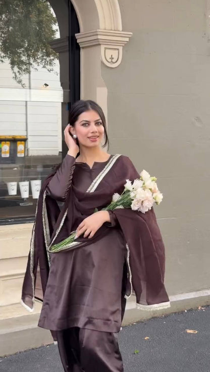 Wish  New Designer Japan Satin Party Wear Suit