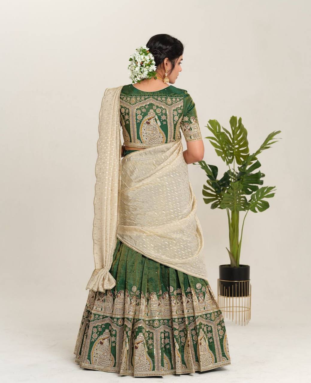 Devanshi Sent Crap Kalamkari Lehenga Choli