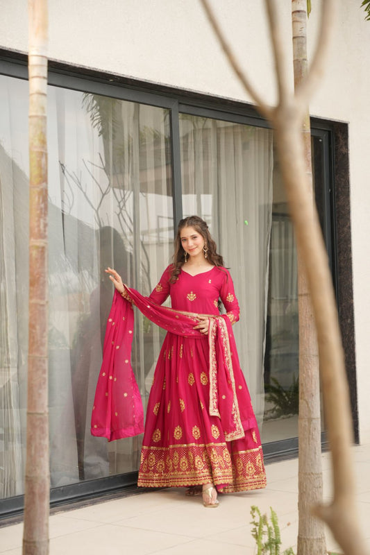 Ruhi Star Georgette Premium Designer Readymade Gown
