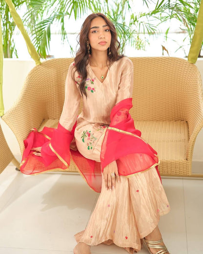 Zarish Embroidered Sharara