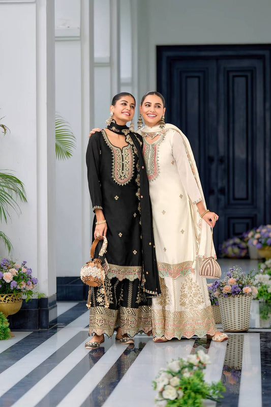 Neerja Designer Party Top Sharara & Dupatta Set