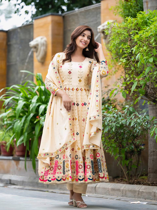 Premium & Luxurious Designer Readymade Alia Cut  Anarkali Suit
